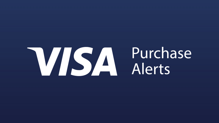 VISA Purchase Alerts