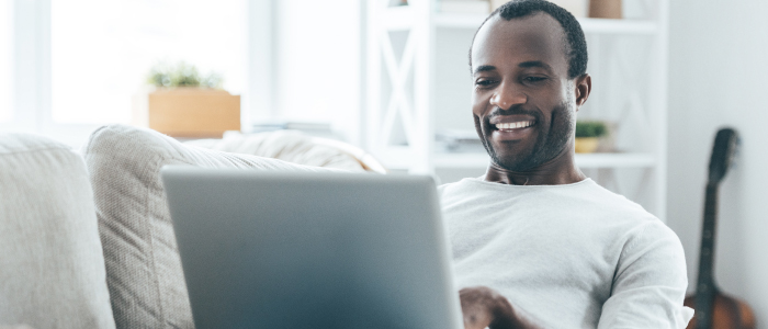 Man with laptop